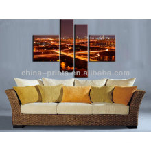 Bridge Led Painting Canvas Art of night scene For Decor